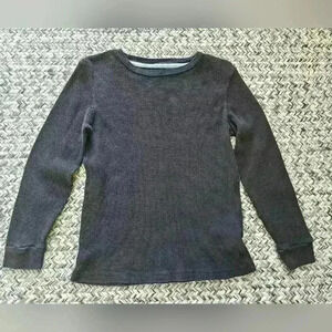 Old Navy long sleeve Black waffle knit‎ thermal size Small 6/7